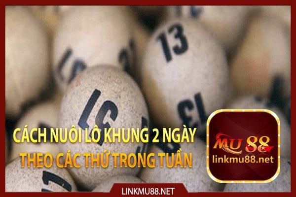 Cách nuôi lô khung 2 ngày theo các thứ trong tuần